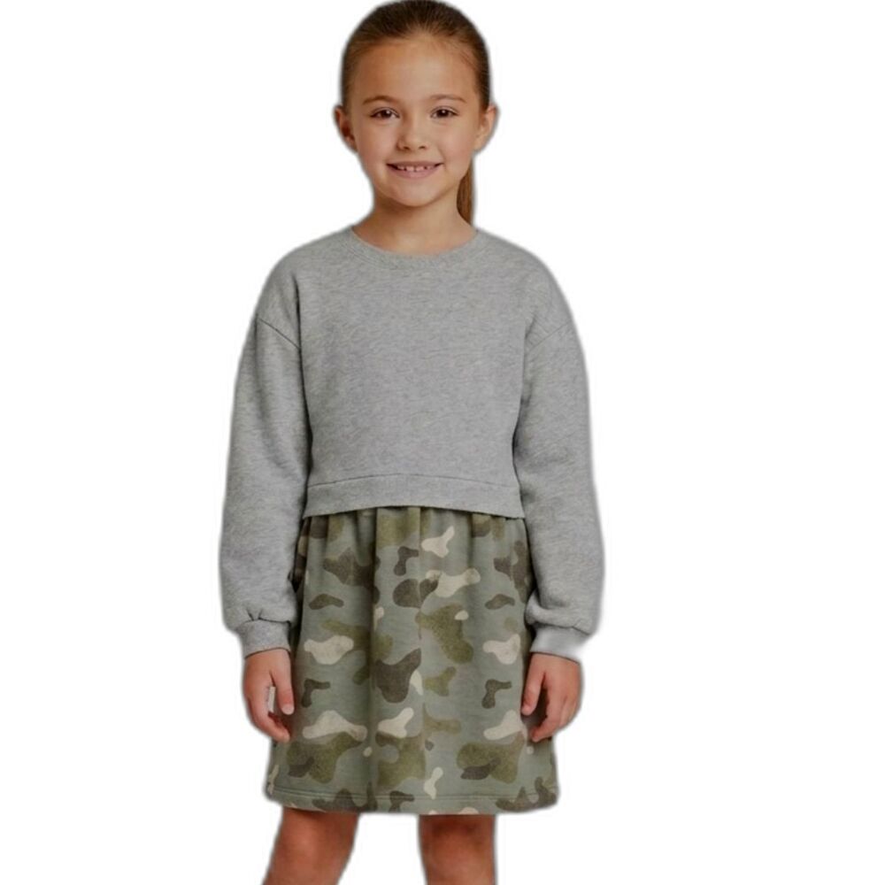 Carter's Girls Camo Skirt Sweatshirt Dress